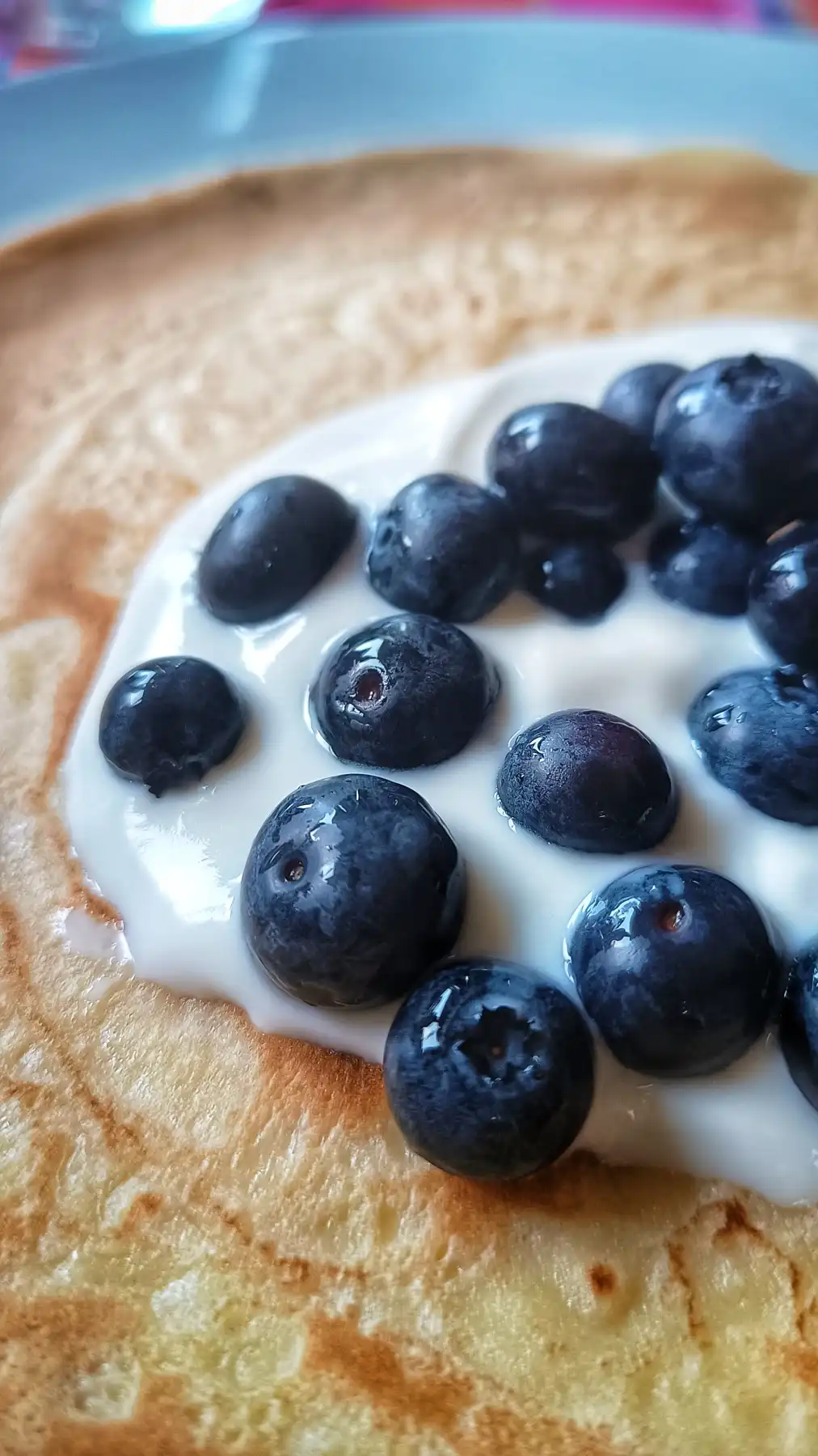 Pfannkuchen mit Blaubeeren